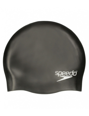 Speedo Junior Moulded Silicone Cap - Black